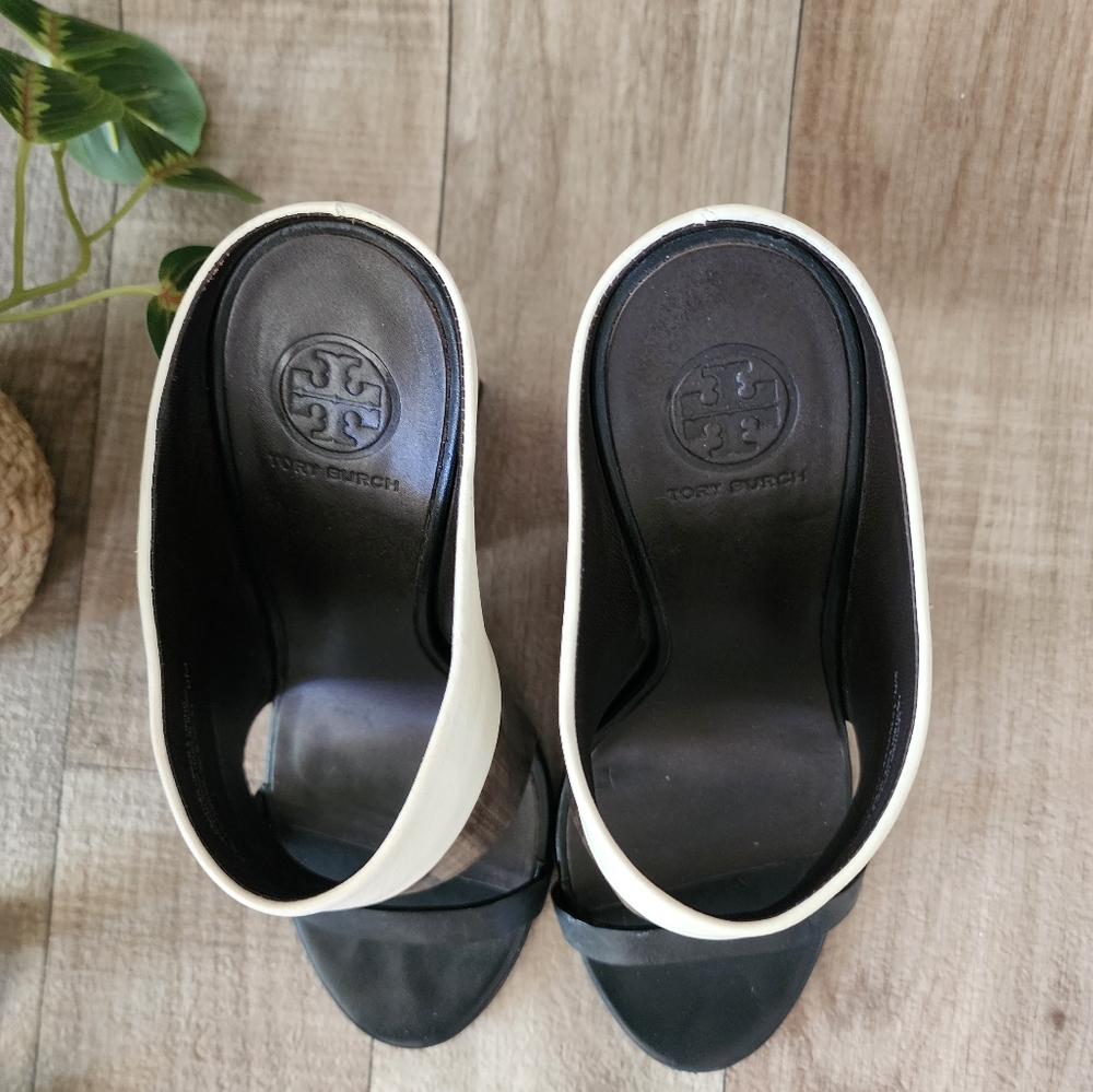 Tory Burch Mika Colorblock Mules Size 6 - Picture 9 of 14